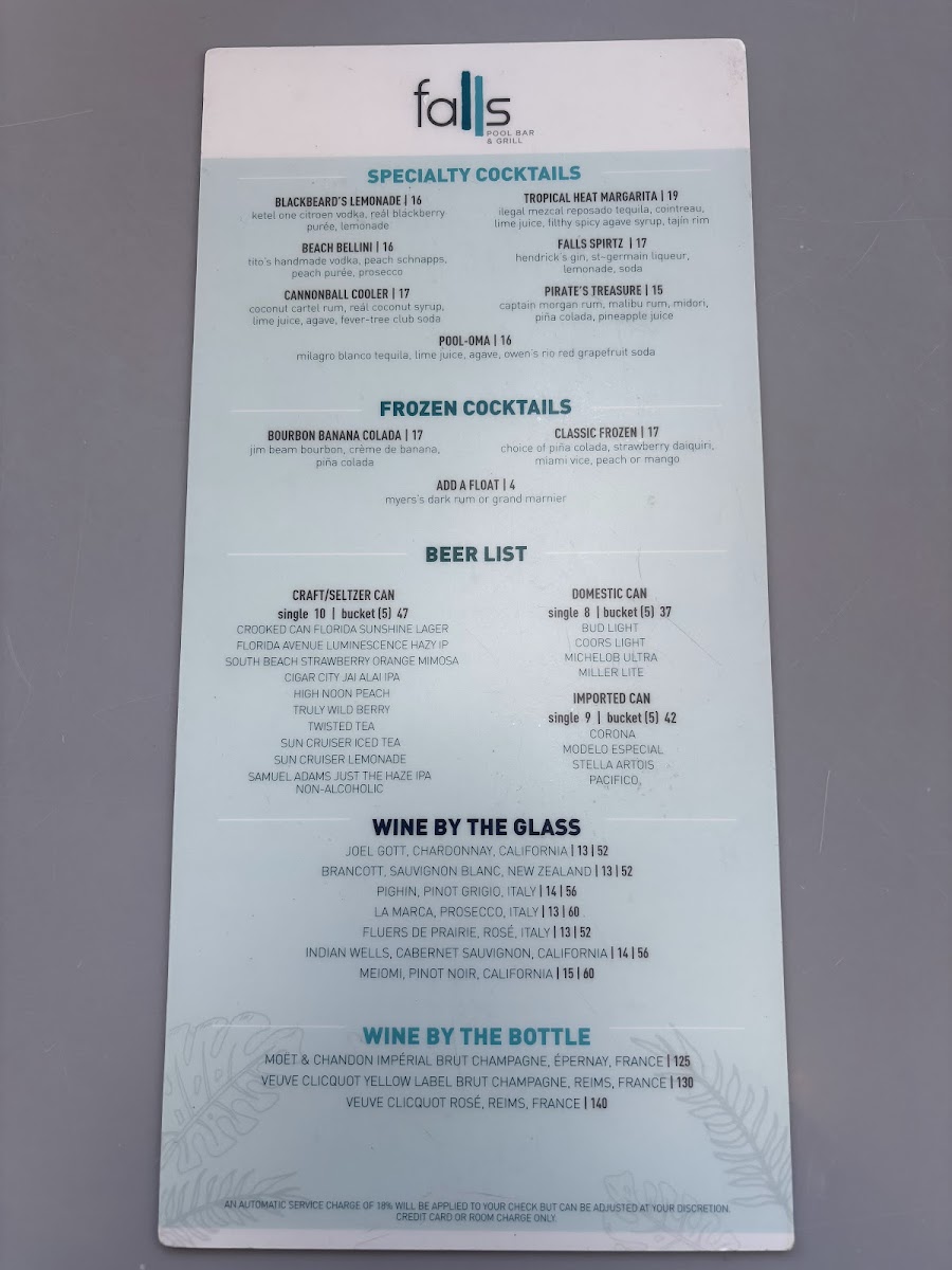 Falls Pool Bar & Grill Menu - Image 2