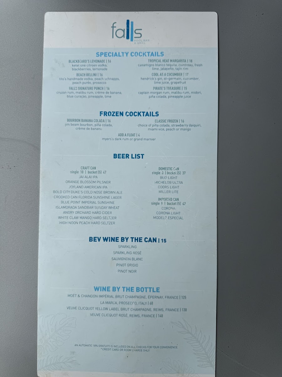 Falls Pool Bar & Grill Menu - Image 4