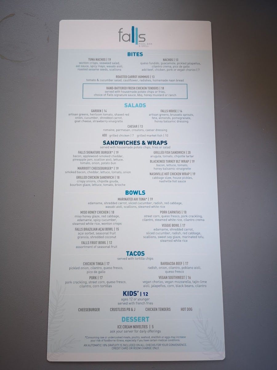 Falls Pool Bar & Grill Menu - Image 5